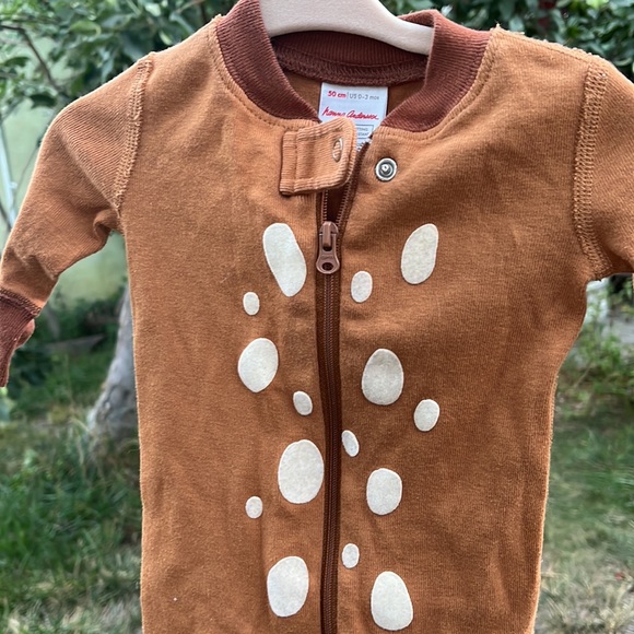 Baby Deer Footless one piece - Picture 2 of 6